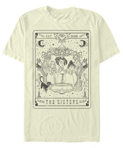 Hocus Pocus The Sisters Tarot Men's Short Sleeve T-shirt Tan/Beige $17.15 T-Shirts