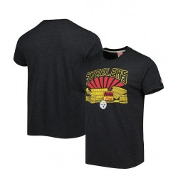 Men's Charcoal Pittsburgh Steelers Stadium Tri-Blend T-shirt $27.59 T-Shirts