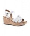 Women's Simple Wedge Sandals White $40.94 Shoes