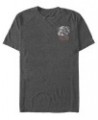 Star Wars Men's Vader Pocket Ruler Short Sleeve T-Shirt Gray $14.35 T-Shirts