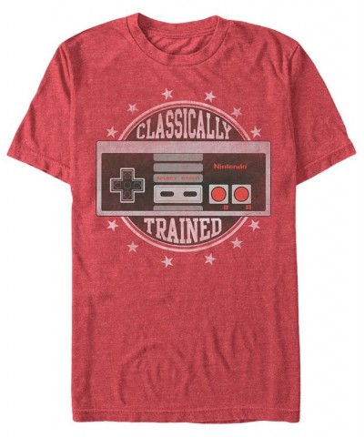Nintendo Men's NES Controller Classically Trained Short Sleeve T-Shirt Red $19.24 T-Shirts