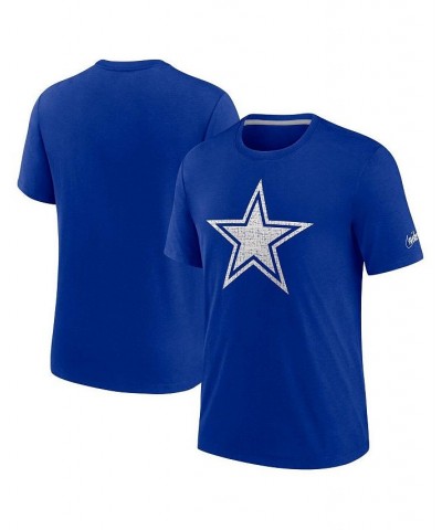Men's Royal Dallas Cowboys Playback Logo T-shirt $29.49 T-Shirts