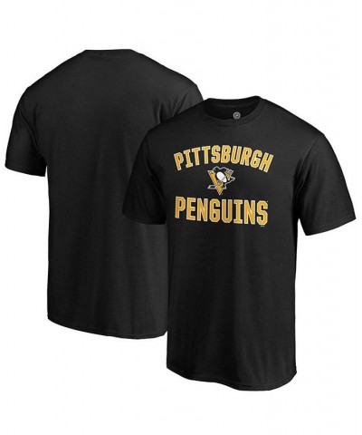 Men's Black Pittsburgh Penguins Team Victory Arch T-shirt $14.88 T-Shirts